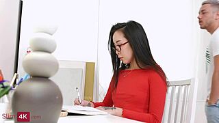 Hot Slender Asian Li Loo from Russia Drilled by Metrosexual in Wild Action