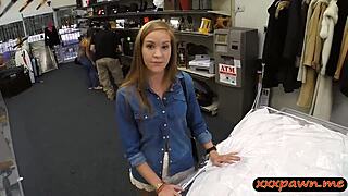 Blondie pawns her wedding dress and gets banged