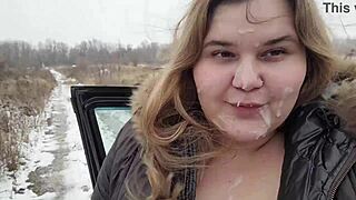 Story Of Cute BBW Blonde With Big Breasts In Bad Weather