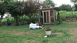 Cindy Picardie gets sodomized in the garden – can you handle the outdoor anal?