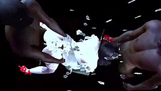 Two Black Bulls Fuck Bigboobs Chick Doggystyle In 3D Animation.