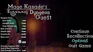 Mage Kanade explores futanari dungeon.