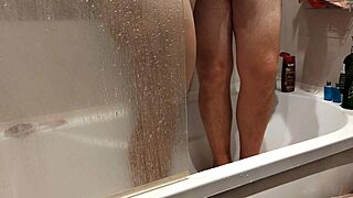 Intense shower mutual masturbation with teen girlfriends