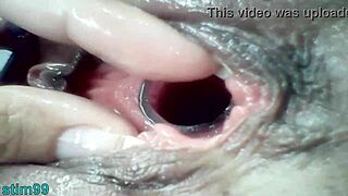 Lesbian Extreme Cervix Play with Penis Dildo Insertion!