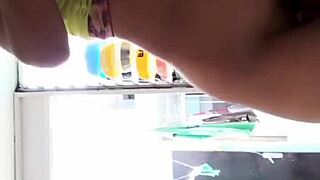 Latina Lingerie Peruvian Handjob Masturbation Amateurs Cumshot Close Up Tits Lick Arrecha Sola