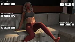 In Waterworld, the character masturbates with eyes closed in episode 1 scene 49.