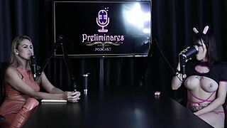 Yummi Paradise in sheer red cosplay, moaning and showing tits 😍