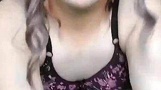 just a crossdresser sissy amateur twerking a big white ass on webcam.