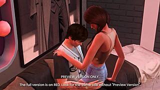 tipsy stars kissing in 3d hentai preview clip