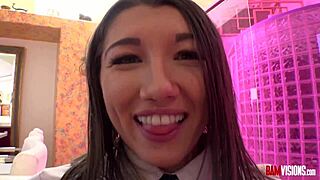 Petite Maya Woulfe Fingers Her Thight Pussy And Gets Fucked