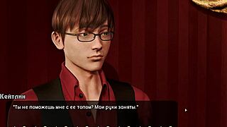 Cartoon porn with Asian girl in bent over position and doggy style action