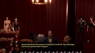 Cartoon porn with Asian girl in bent over position and doggy style action