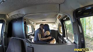 Fake Taxi Horny Couple Bang Hard in Backseat Action!
