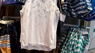 My Heart Races During Fitting Room Sex With Store Consultant Ending In Cum Swallow