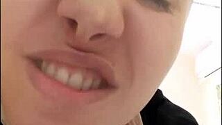 I have a pig face and nose with stockings on my face