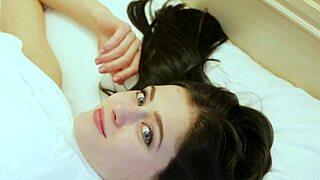 Sexy Coed Rebecca Fingers Under Blanket