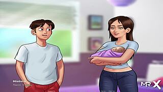 summertimesaga - hot bathroom bang e4 13