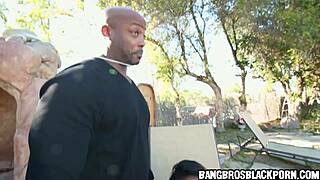 amateur ebony teen sucking and fucking big black cock in hardcore scene