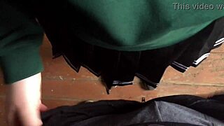 Cum in her wet panties!