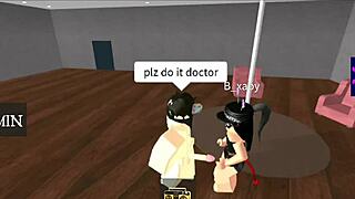 caught the roblox slutty doctor fucking her patient in a condo on cam, feeling so intense