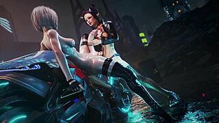 Two Sex Vampires Seduce with Big Tits and Anal Action