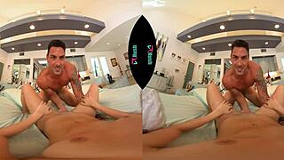 vrhush tiny brunette lily adams gets creampied in pov