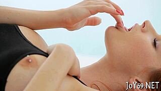 Teen Teases Pussy With Fingers