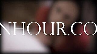 two lesbian friends explore new house rules with passionate kisses and scissoring