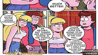 Gravity Falls Dipper's Outdoor Foursome Reverse Gangbang in Cabin Orgy