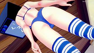 Does This Cartoon Tv Woman Strip Bikini For Bed Fuck Or Toilet Fun?