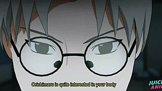 Gay Naruto characters Kakashi and Kabuto engage in intense anal sex in bara yaoi style