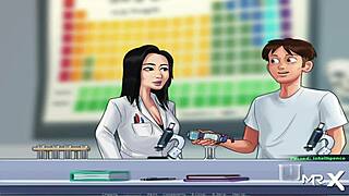 Teacher discovers cock size anomaly in summertimesaga episode