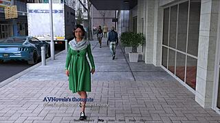 PC gameplay of anime porn with a brunette heroine