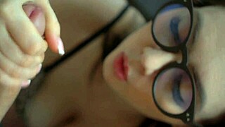 Lewd MILF sucks cock and gets oral creampie