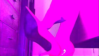 Paulette Lerouge dangles sexy stilettos in stockings