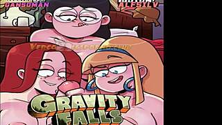 Gravity Falls Dipper's Outdoor Foursome Reverse Gangbang in Cabin Orgy