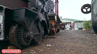 Jeny Smith Shows Cameltoe in Tight Suit