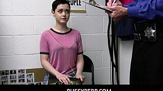 PussyPerp - short haired Jade Valentine, oops, stole dildo to get off slutty style