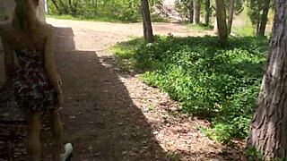 Public Blowjob from Beauty in Dress Feels Amazing