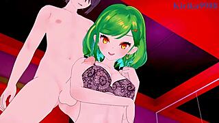 Yorumi Rena and Kitakoji Hisui have intense sex in this Nijisanji VTuber hentai with big tits creampie