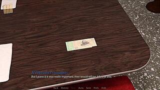 PC gameplay of anime porn with a brunette heroine