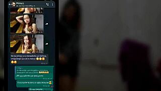 Whatsapp con mi prima se pone caliente y termina en mi cuarto video.