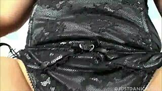 Is Danica Collins fingering herself in stockings on live tweet?