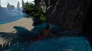 Beach fun with big tits and cock in sunny beast play