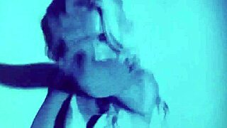 female and male strippers undress teasingly on stage