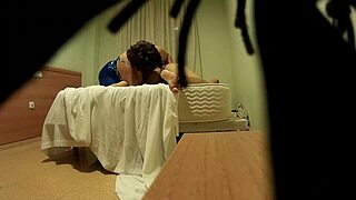 Couple caught in hotel with ass licking and fingering