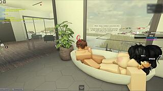 Naughty asian teen 18+s bend over for threesome with boss in heels