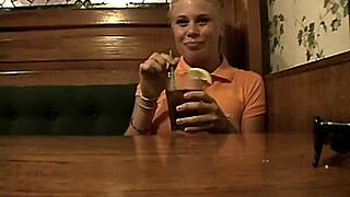 Teen with braces rubs herself in public spot - Little Summer