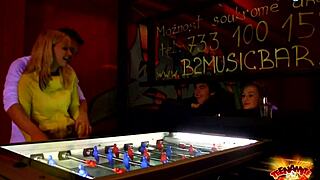 agata gets public anal in video game room.