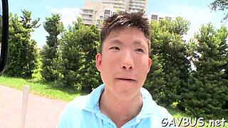 Blindfolded Stud Tricked Into Blowjob By Gay Hunk